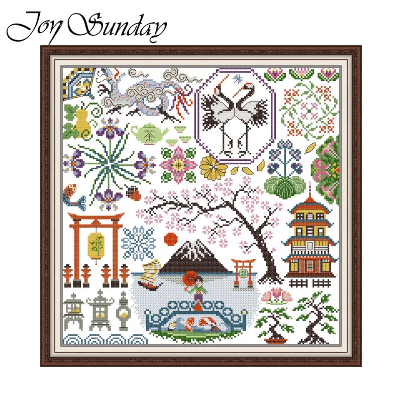Art Craft Hobbies - Cross Stitch Embroidery Set Joy Sunday