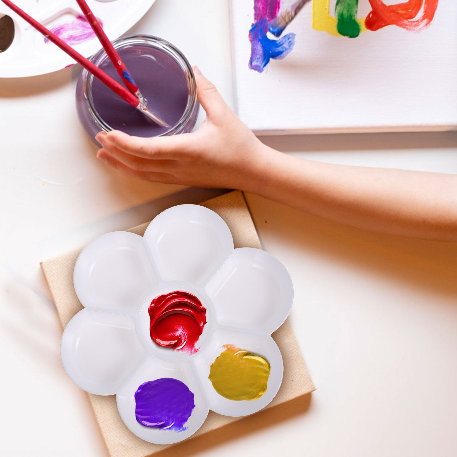 Art Craft Blend - 4Pcs Delicate Non Peel Paint Mixing