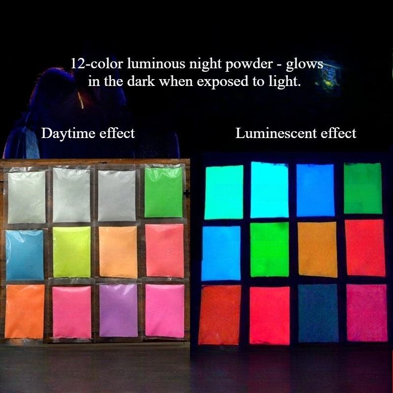 Art Craft Night - 100g Super Bright/Fluorescent Glow Powder Long