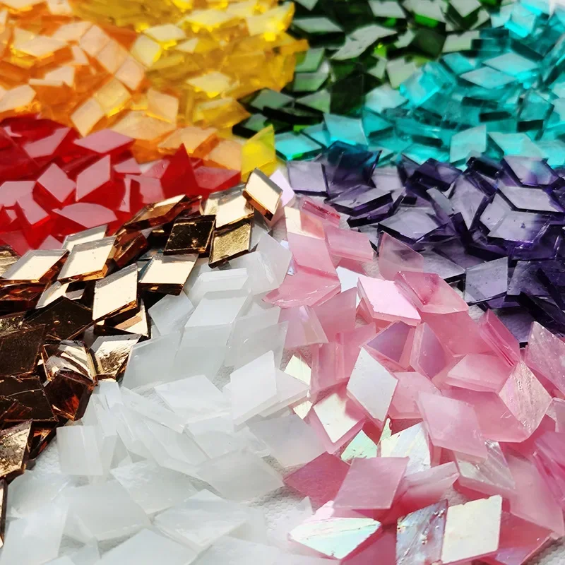 Art Craft Hobbies - 200g Diamond Shape Mosaic Tiles Multi