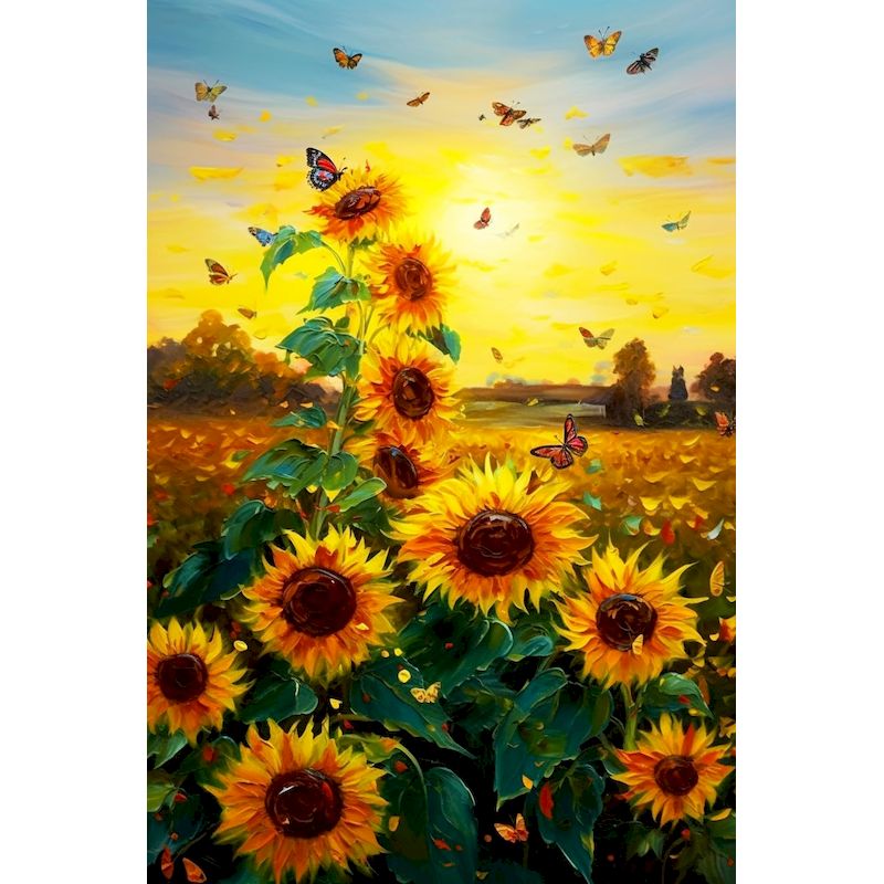 Art Craft Ideas With Paper - RUOPOTY Sunflower Diamond Painting Diy Crafts
