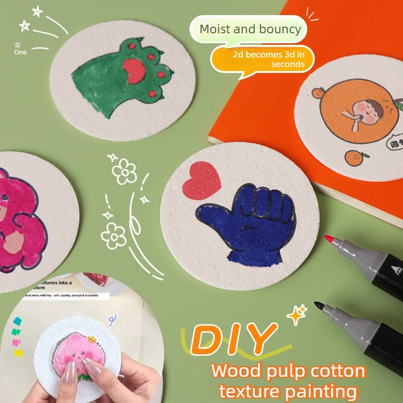 Art Craft Halloween Preschool - 3D Puffy Foam Texture Painting Paper
