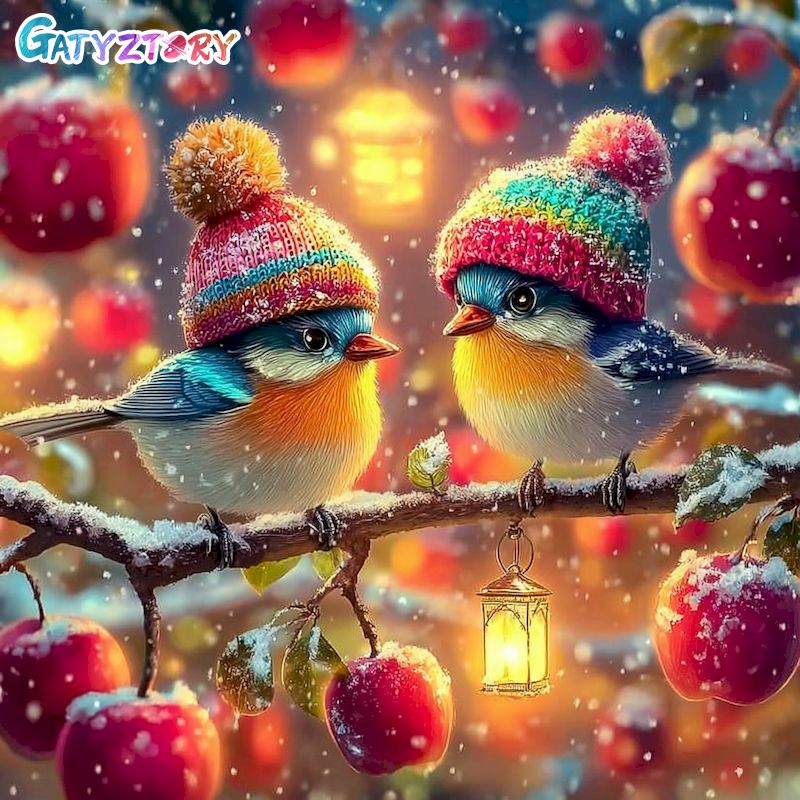 Art Craft Ideas With Paper - GATYZTORY Bird 5d Diamond Painting Handmade