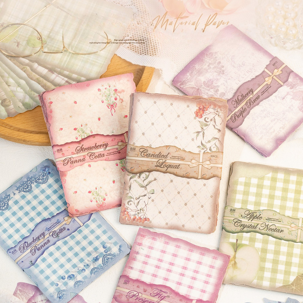 Art Craft Background - Journamm 30sheets Scrapbook Paper Scrapbook Supplies