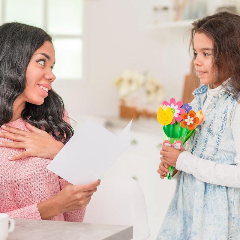Art And Craft For Mother'S Day - 12Pcs Flower Bouquet Craft Kit for