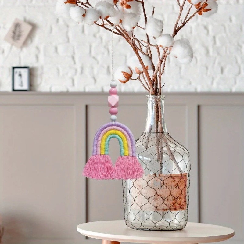 Art And Craft For Nursery - Rainbow Wind Chimes Weaving Miniature Hanging