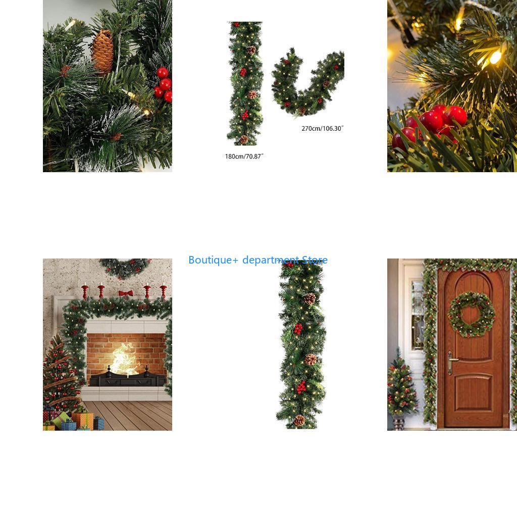 Art Craft Background - E1PD Christmas Wreath Front Door Hanging