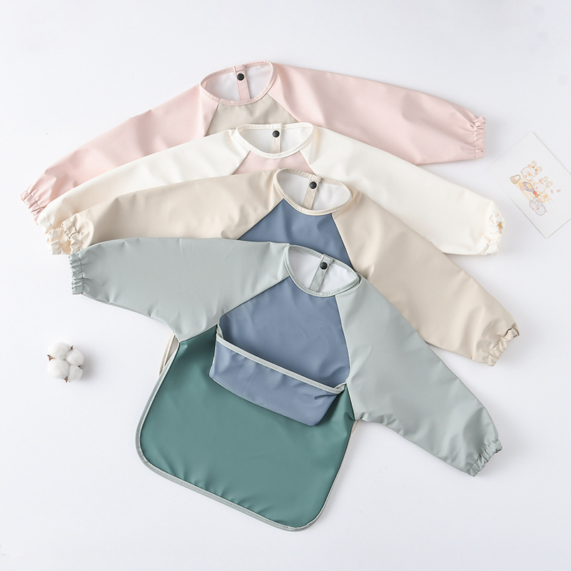 Kids Baby Long Sleeved PU Bibs - Art Craft Girl review and price