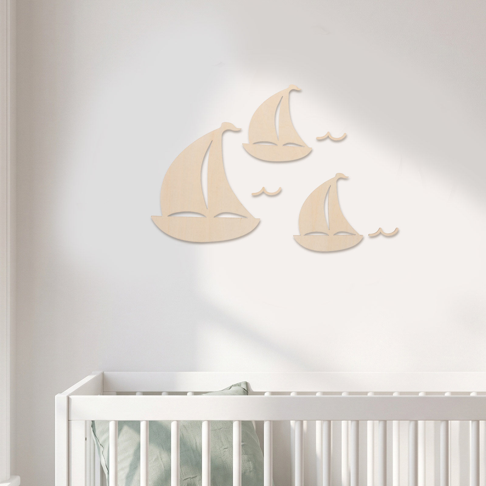 6Pcs Wooden Sailboat Decor for - Art And Craft For Nursery review and price