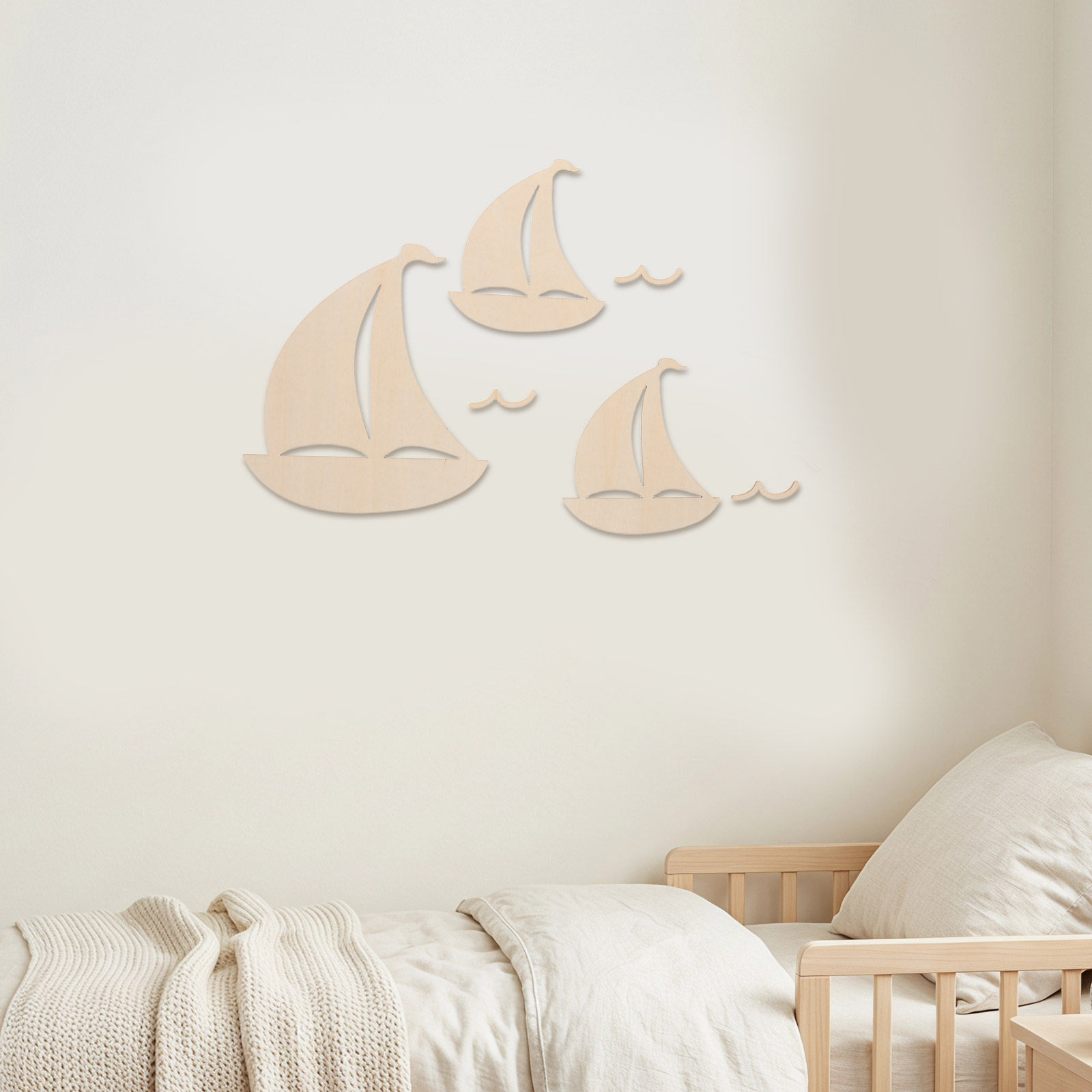 6Pcs Wooden Sailboat Decor for - Art And Craft For Nursery review and price