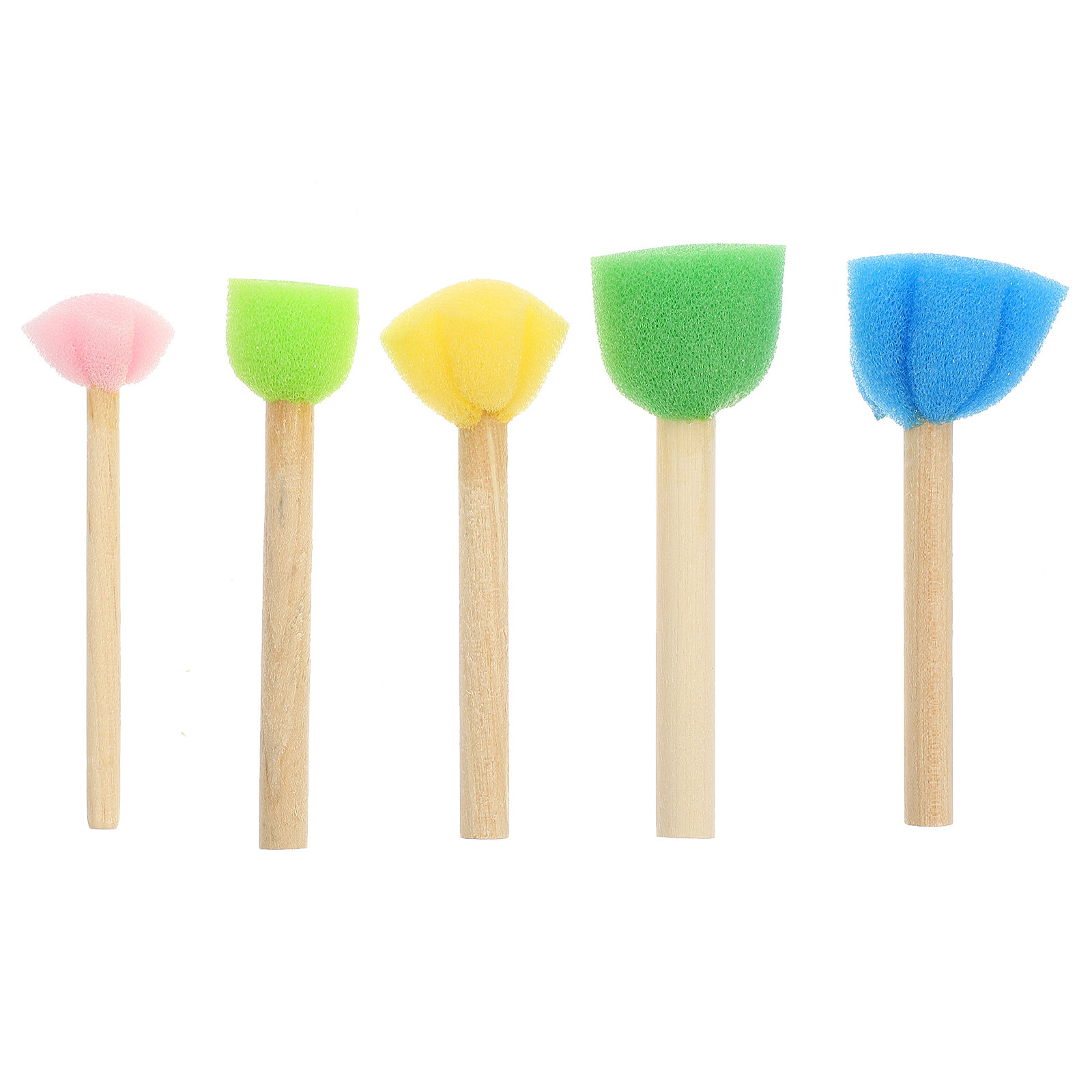25Pcs Sponge Brush Set Colorfu - Art And Craft For Nursery review and price