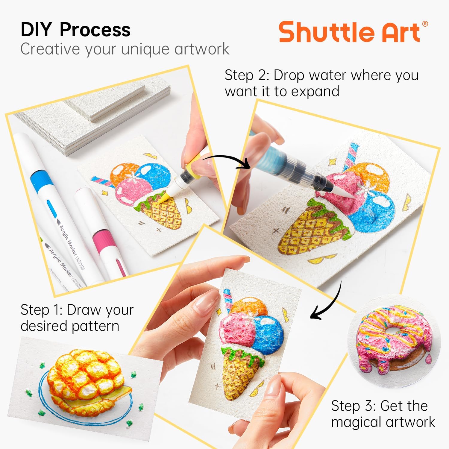 3D Puffy Foam Texture Painting - Art Craft Board review and price
