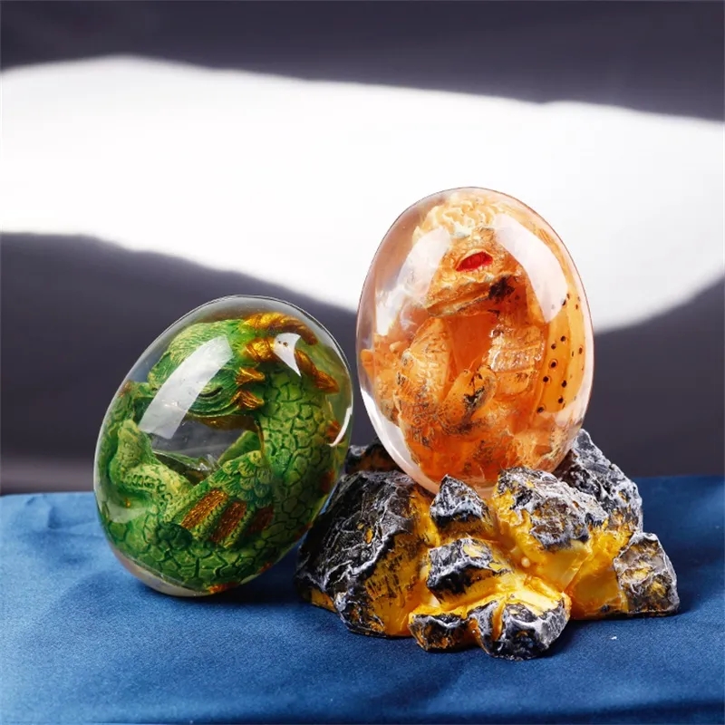 Lava Dragon Egg Statue With St - Art Craft Dinosaur review and price