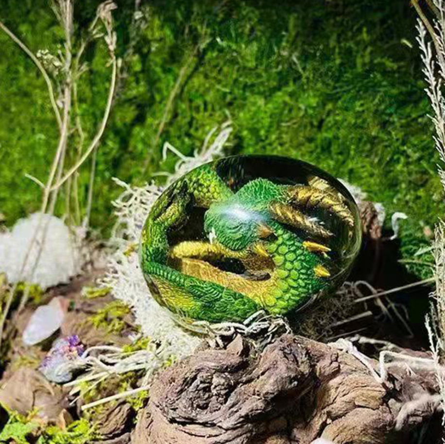 Lava Dragon Egg Statue With St - Art Craft Dinosaur review and price