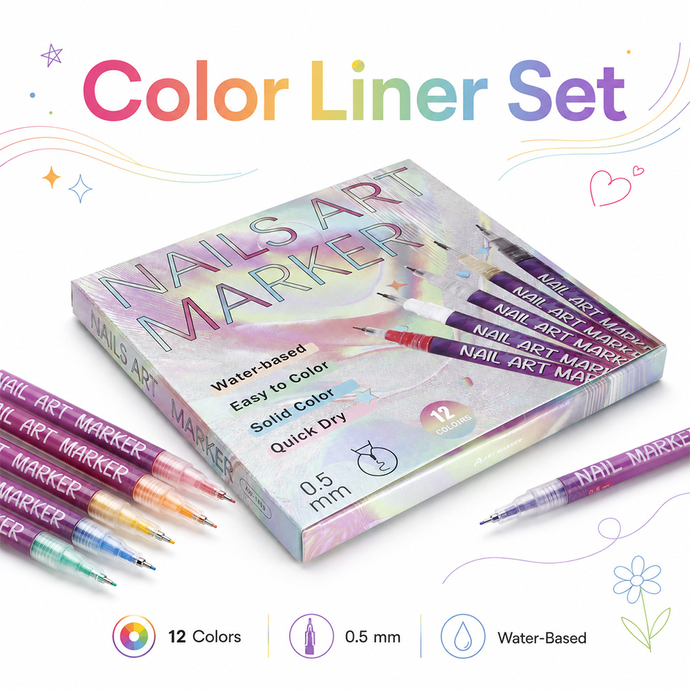 12Pcs Fine Line Marker Pen Set - Illustration Marker Set review and price