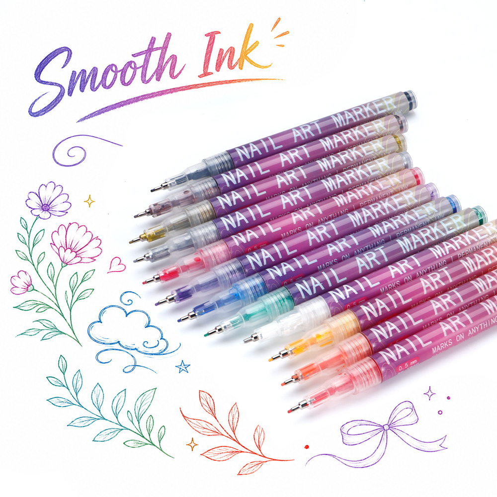 12Pcs Fine Line Marker Pen Set - Illustration Marker Set review and price