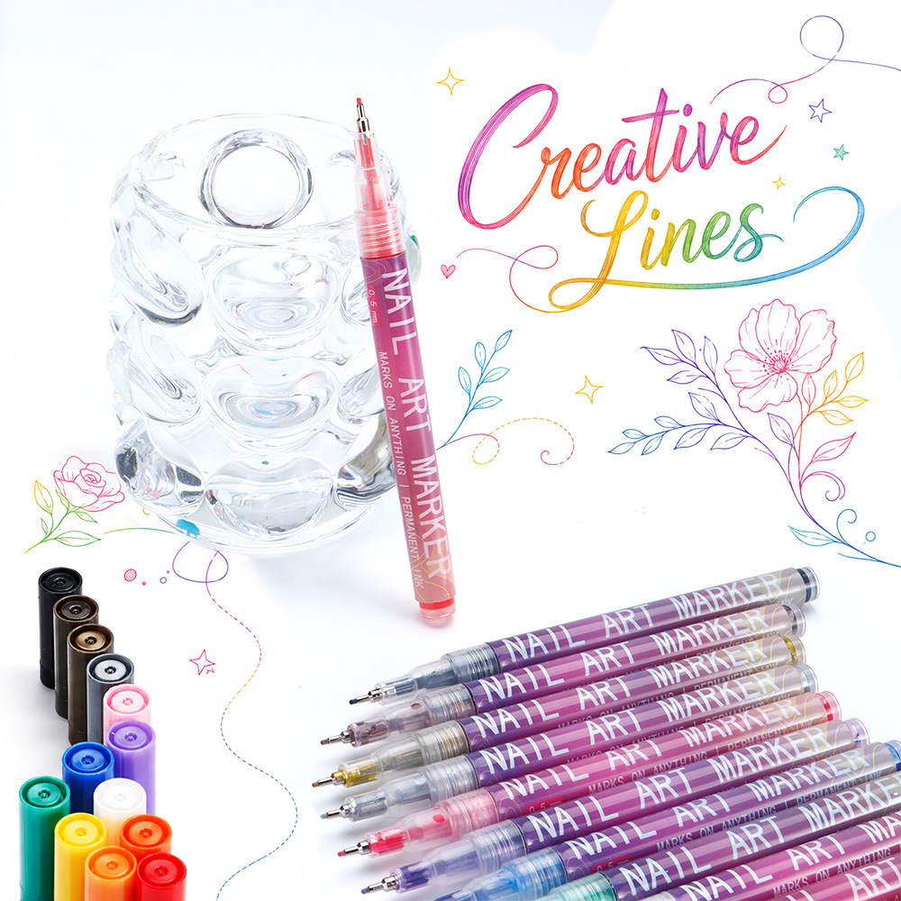 12Pcs Fine Line Marker Pen Set - Illustration Marker Set review and price