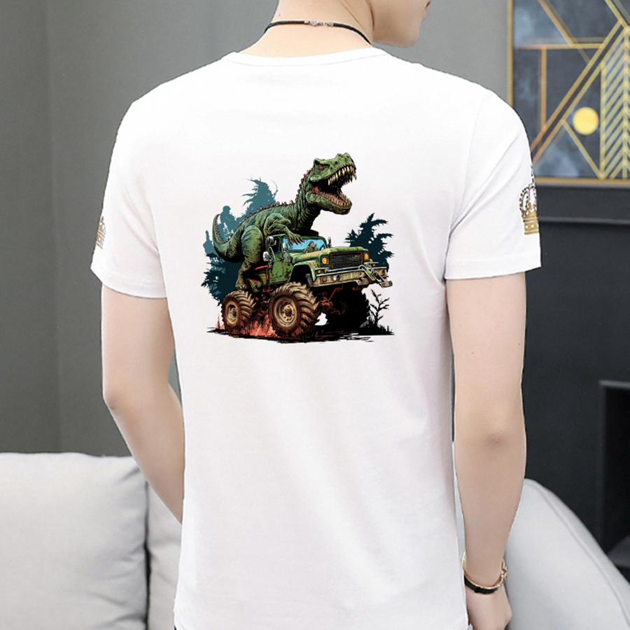 Big Truck Dinosaur Iron On Pat - Art Craft Dinosaur review and price