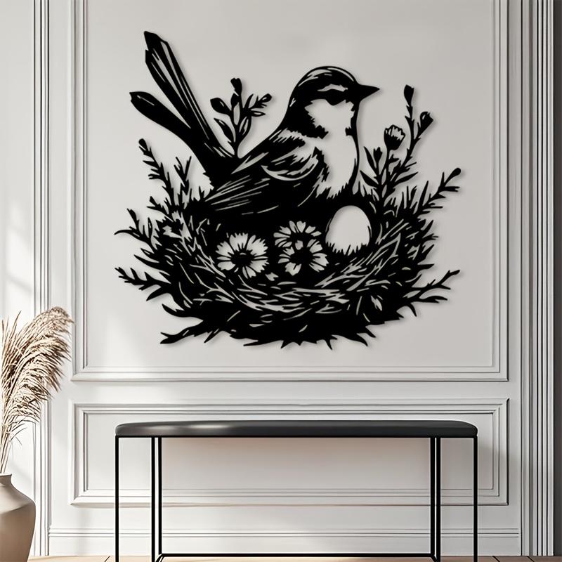 CIFBUY Metal Wall Art Bird Nes - Art And Craft For Nursery review and price