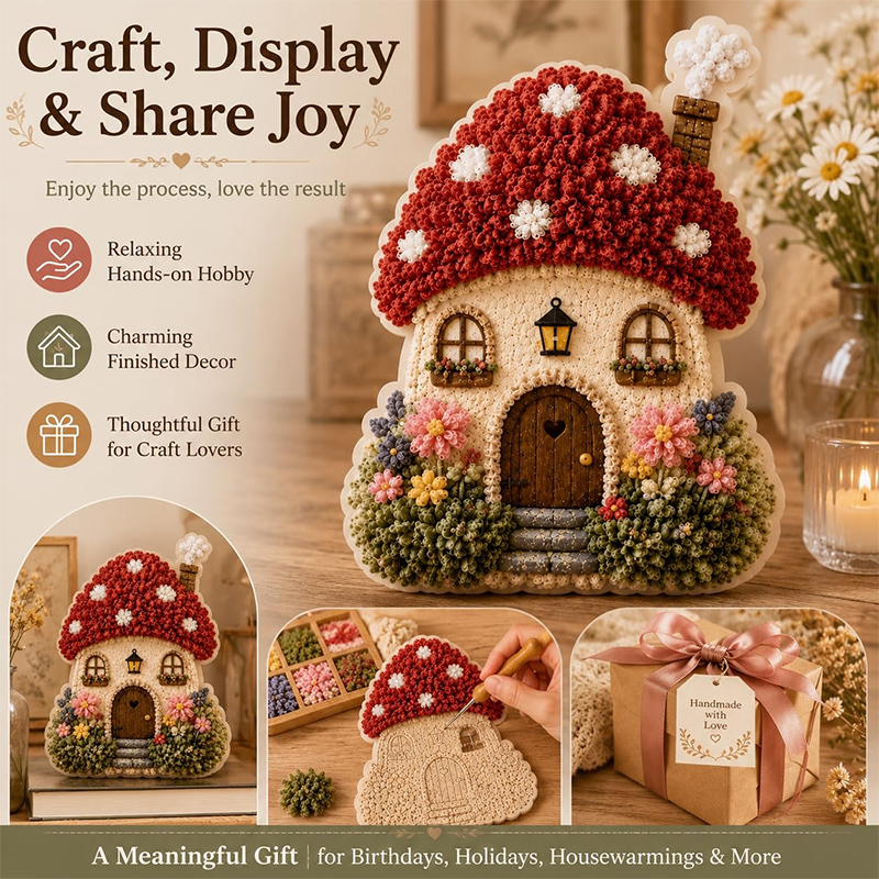 Whimsical Village 3D Fabric Po - Art Craft Yarn review and price