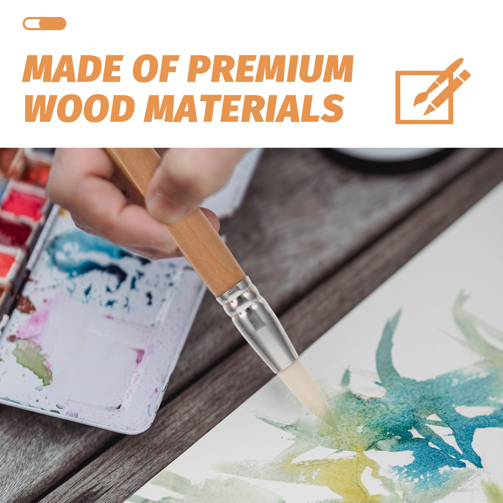 6Pcs Wooden Handle Painting Br - Art Craft Blend review and price