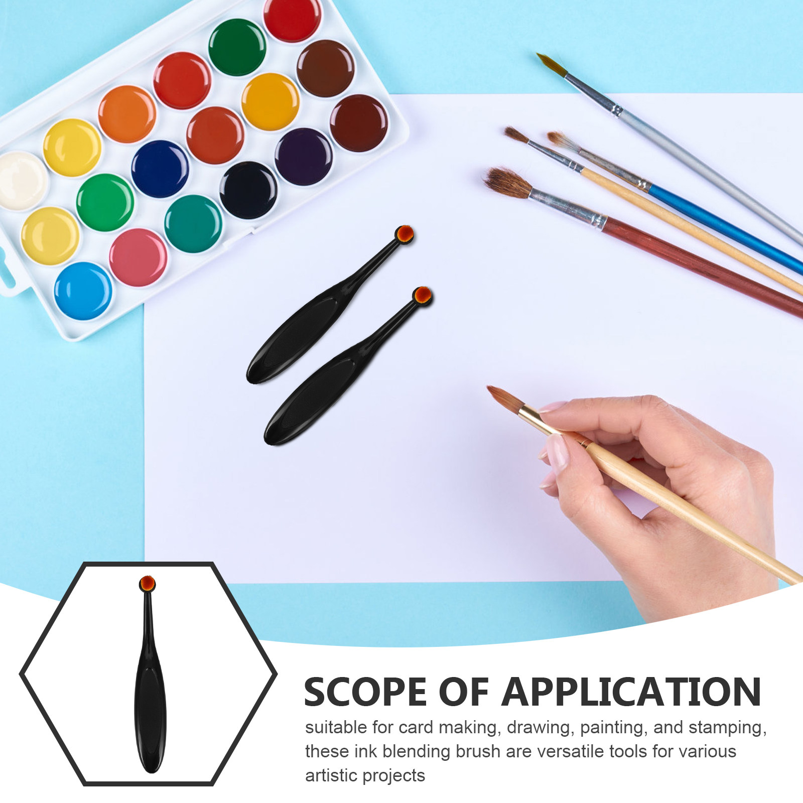 5 Pcs Mini Ink Blending Brush  - Art Craft Blend review and price