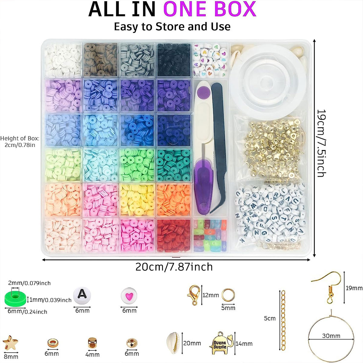 6000 Pcs 24 Colors Flat Round  - Polymer Clay Set review and price