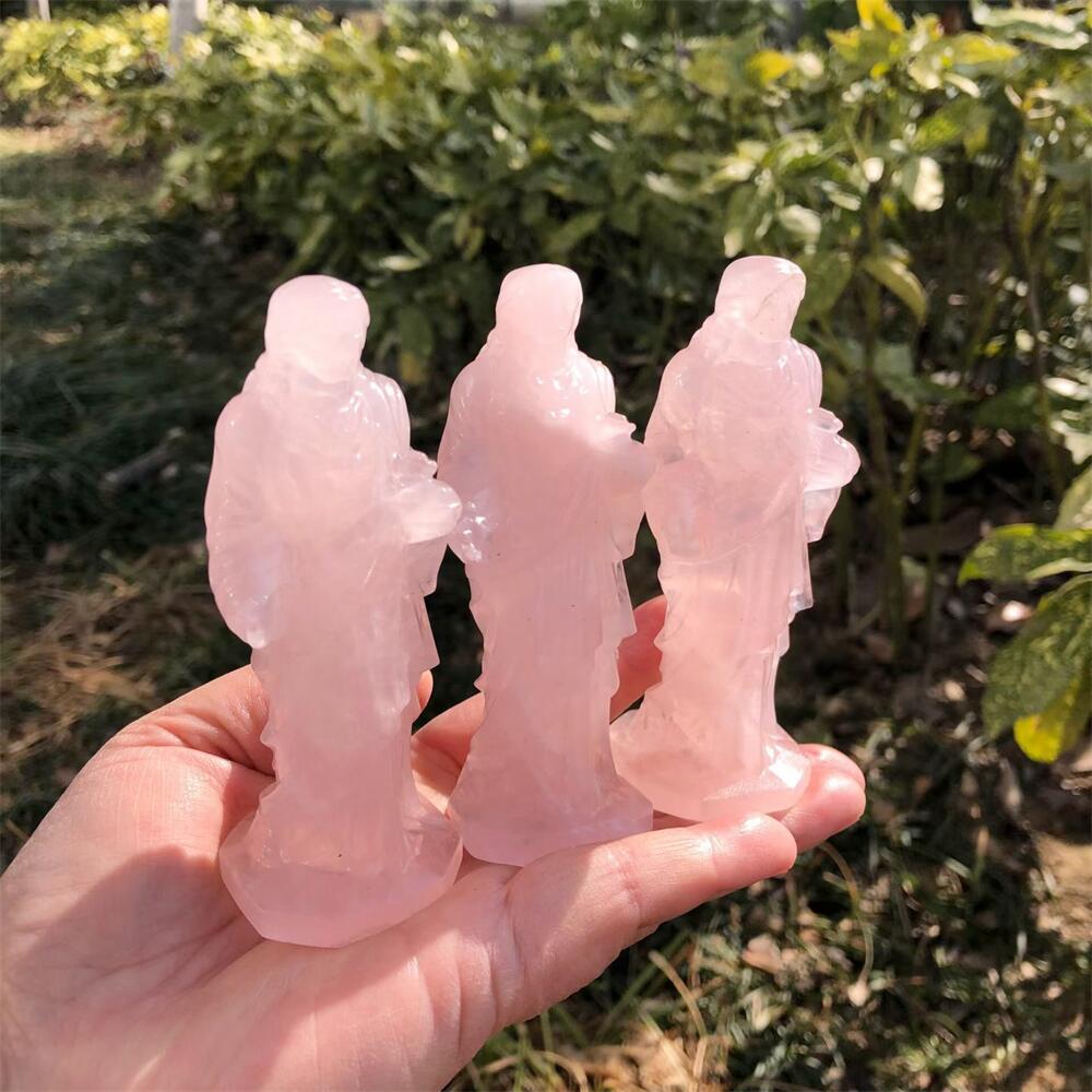 10cm Rose Quartz Jesus Carving - Art Craft Love review and price