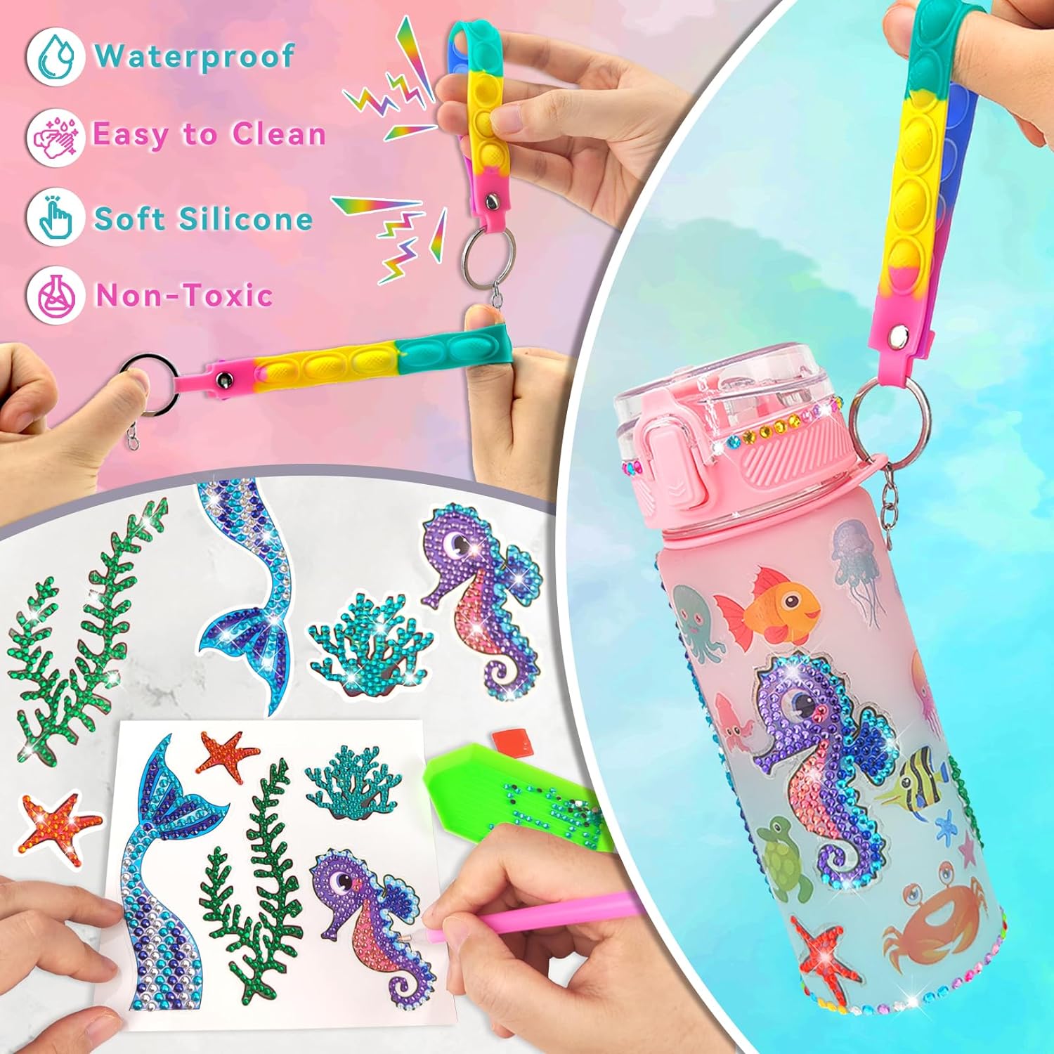 Decorate Your Own Water Bottle - Art Craft Girl review and price