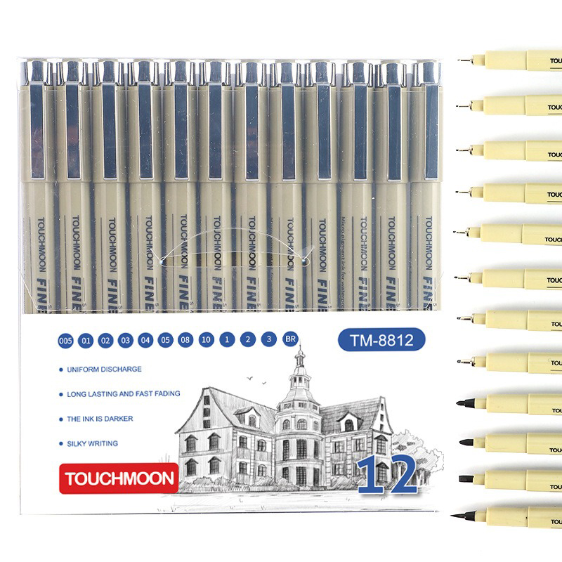 12 Tip Pigment Liner Micron In - Illustration Marker Set review and price