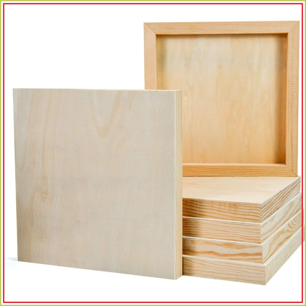 6 Pack 8x8 Inch Unfinished Woo - Art Craft Board review and price