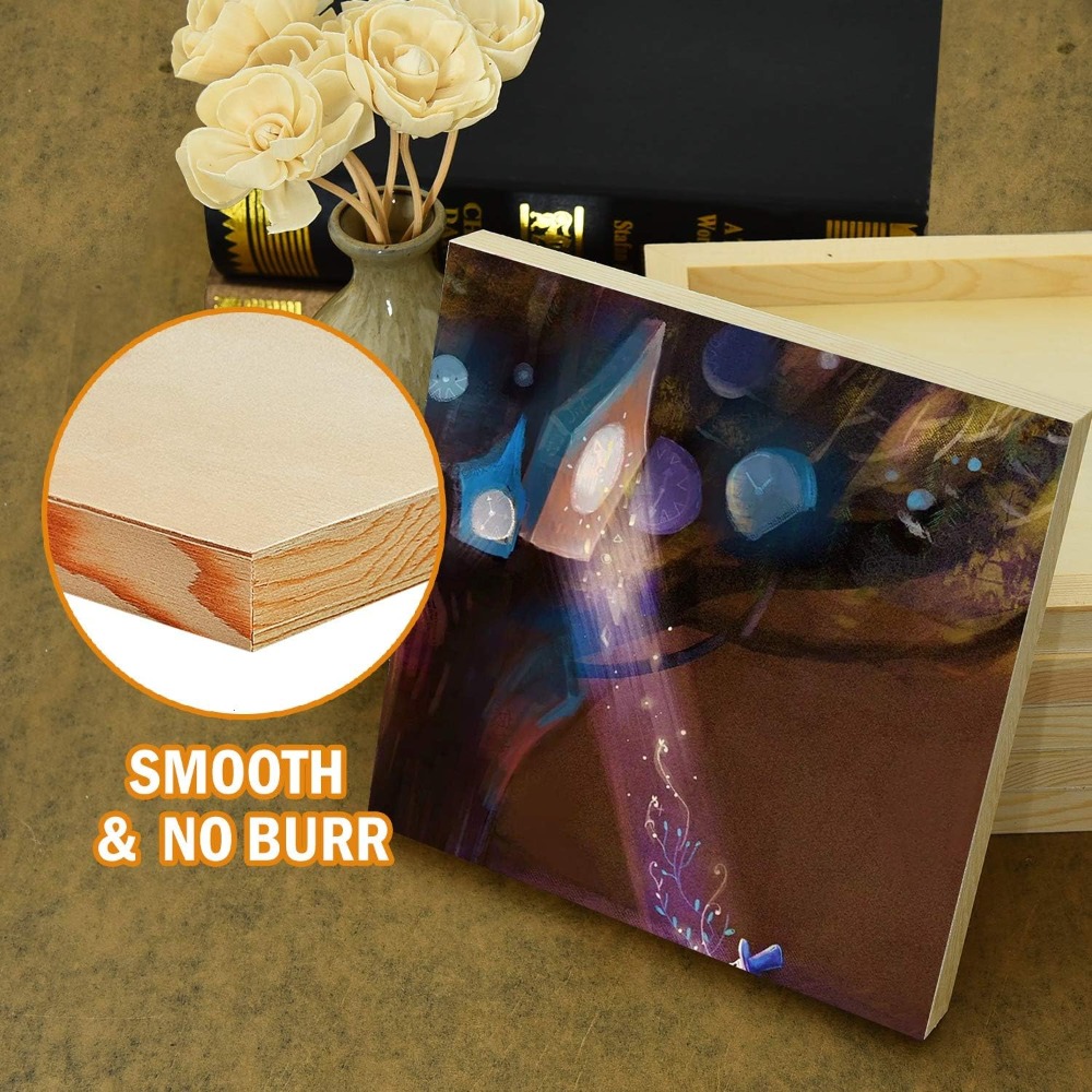 6 Pack 8x8 Inch Unfinished Woo - Art Craft Board review and price