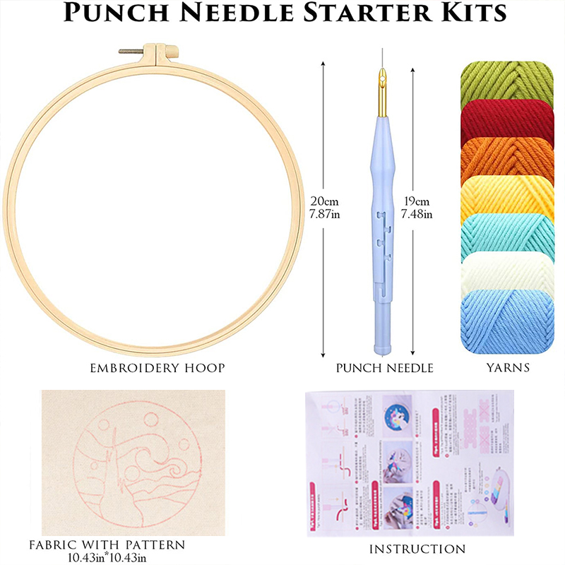 Punch Needle Embroidery Kit fo - Art Craft Yarn review and price