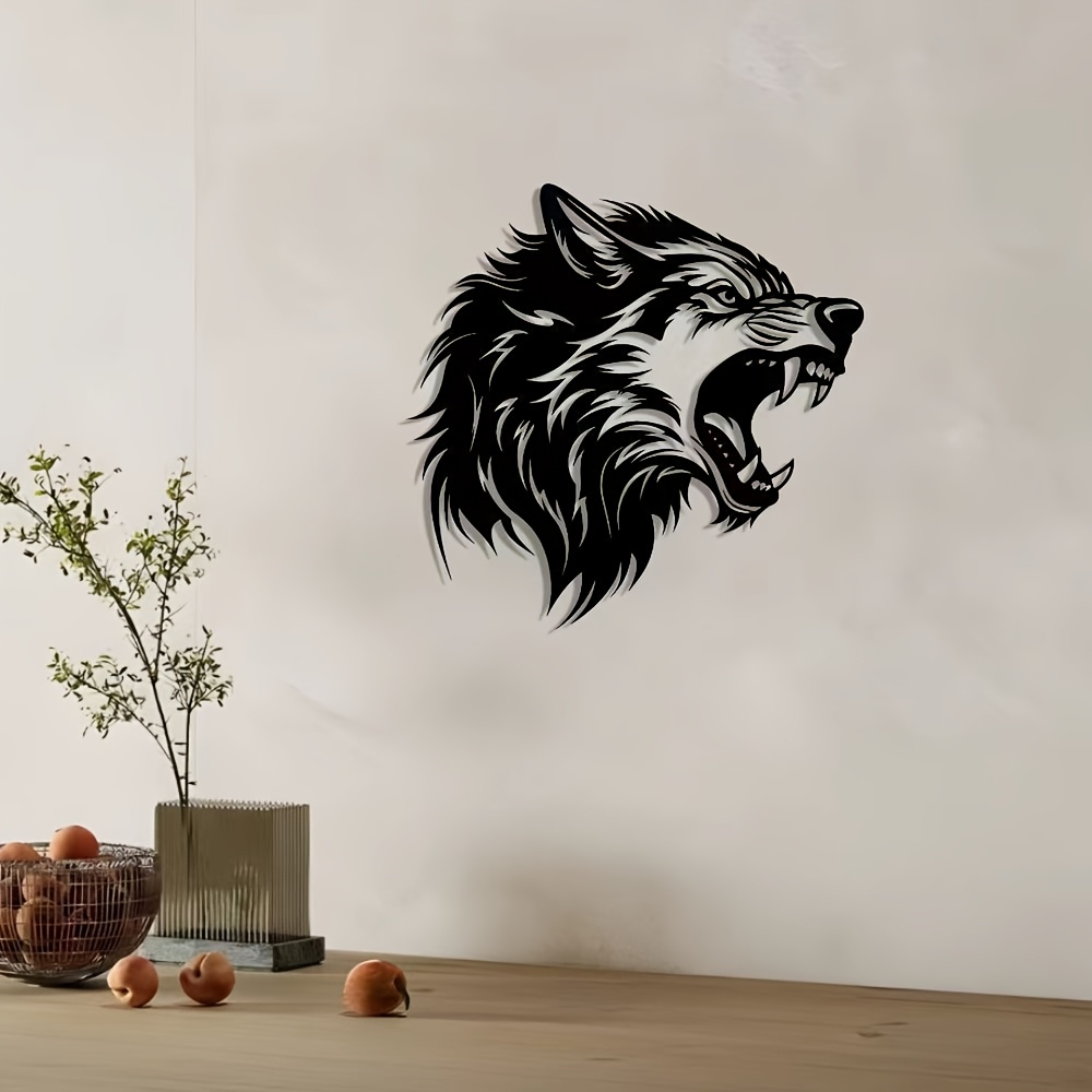 CIFBUY Wolf Head Metal Wall Ar - Art Craft Cafe review and price
