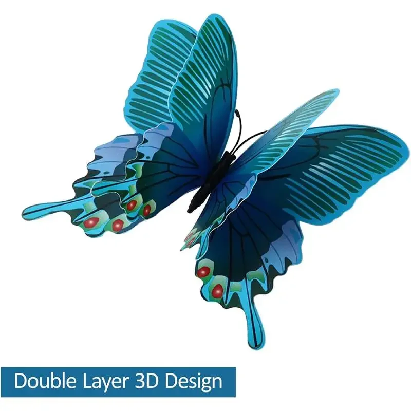 12pcs 3D Colorful Butterfly Wa - Art And Craft For Nursery review and price