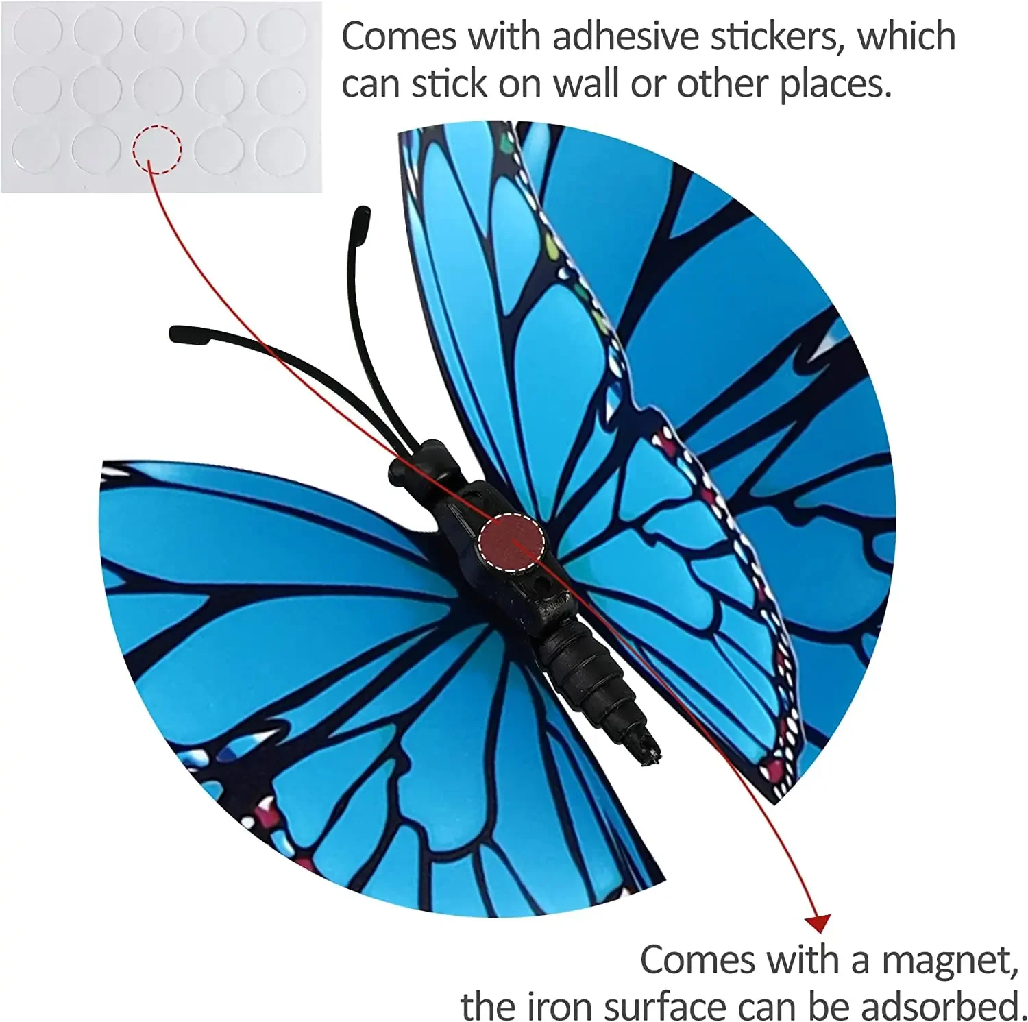 12pcs 3D Colorful Butterfly Wa - Art And Craft For Nursery review and price
