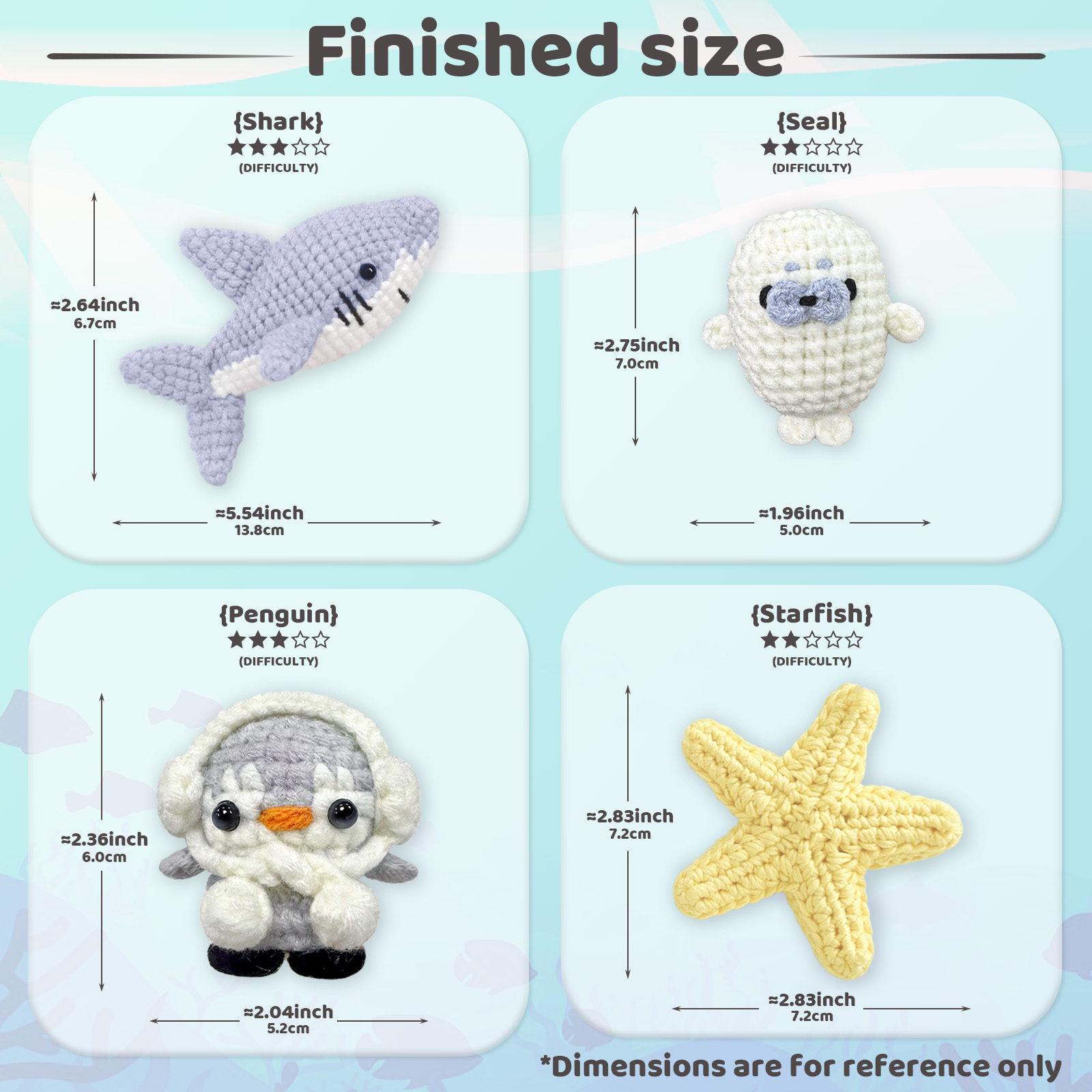 YAMAXIN 4PCS DIY Crochet Kit f - Art Craft Yarn review and price