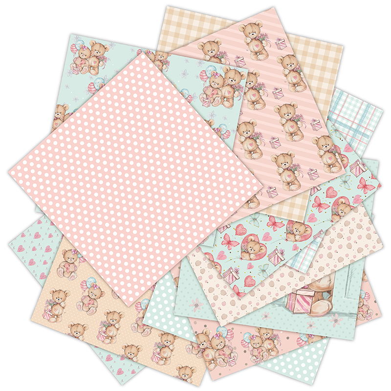 12 Sheets little bear Scrapboo - Art Craft Background review and price