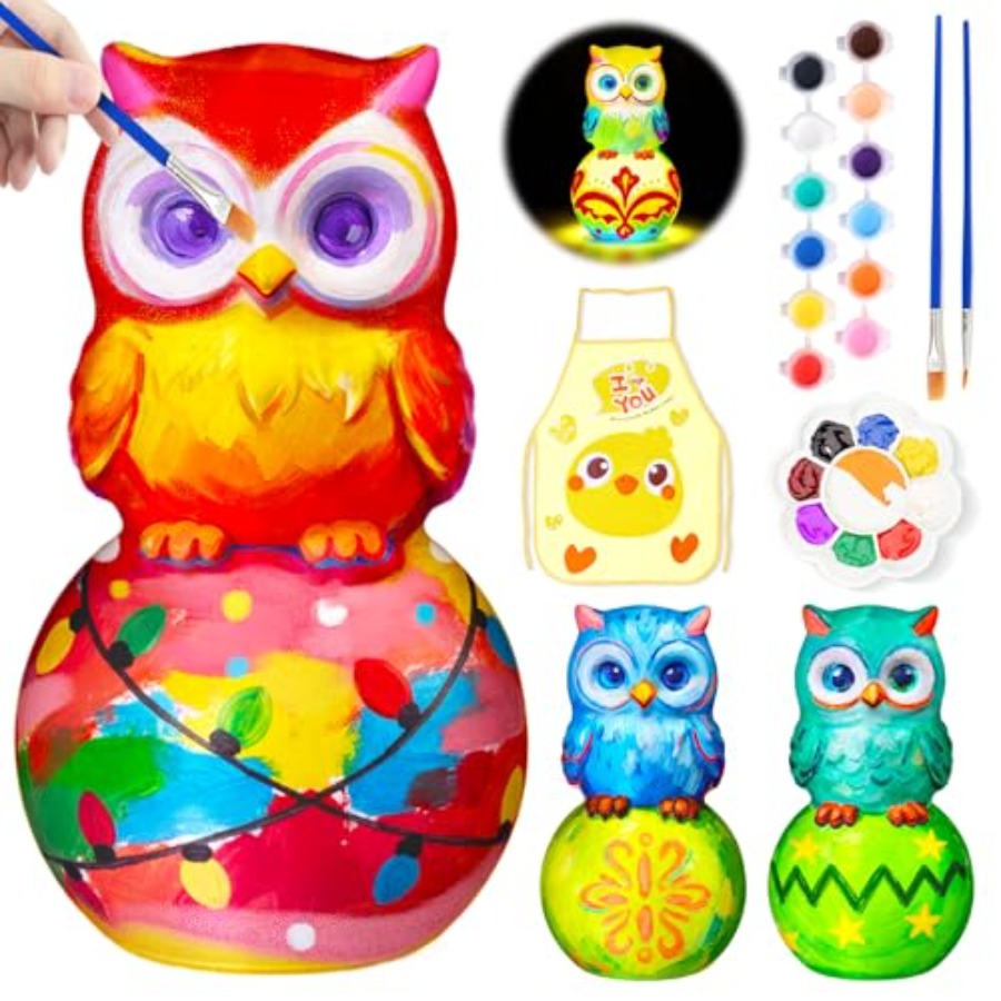 Paint Your Own Lamp Kit, Arts  - Art Craft Night review and price