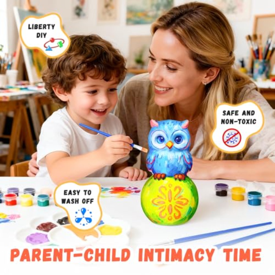 Paint Your Own Lamp Kit, Arts  - Art Craft Night review and price