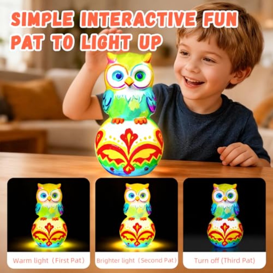 Paint Your Own Lamp Kit, Arts  - Art Craft Night review and price