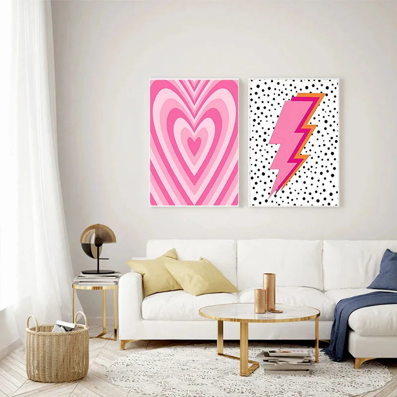 Abstract Pink Lightning Gradie - Art Craft Love review and price