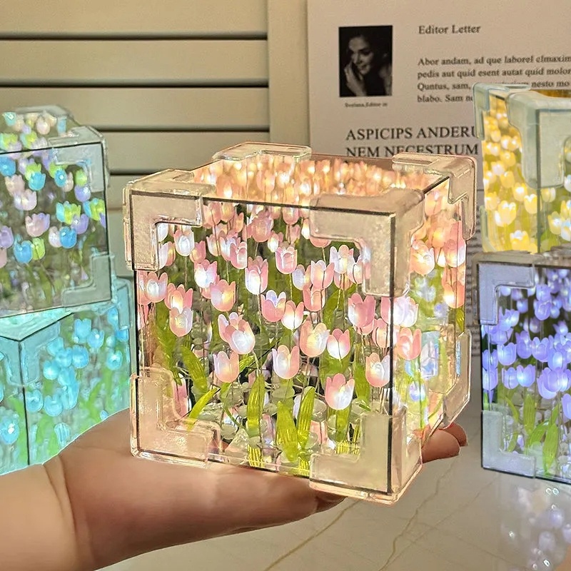 DIY Tulip Mirror Cube Lamp Sim - Art Craft Night review and price