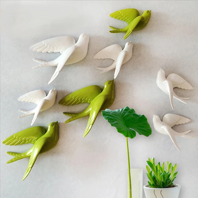 Creative Ceramic Birds Wall Ha - Art Craft Background review and price