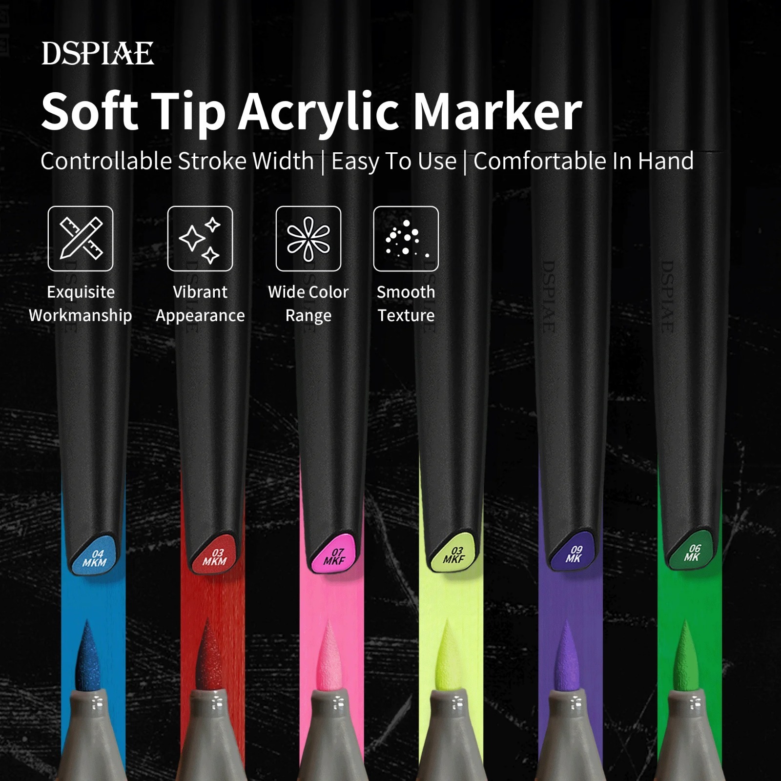 DSPIAE Soft Tip Water Based Ma - Illustration Marker Set review and price