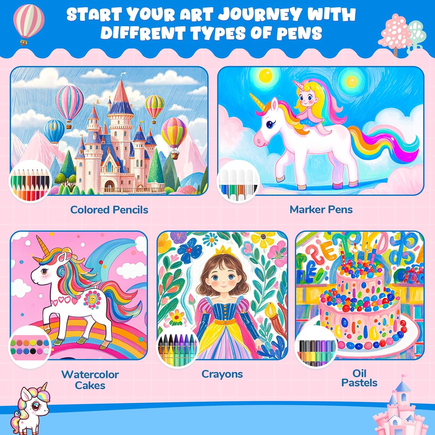 Coloring Book Set for Kids, Di - Illustration Marker Set review and price