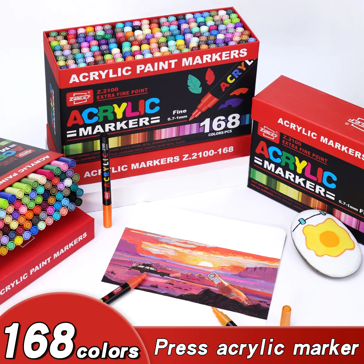 36-240 Colors Acrylic Paint Ma - Illustration Marker Set review and price