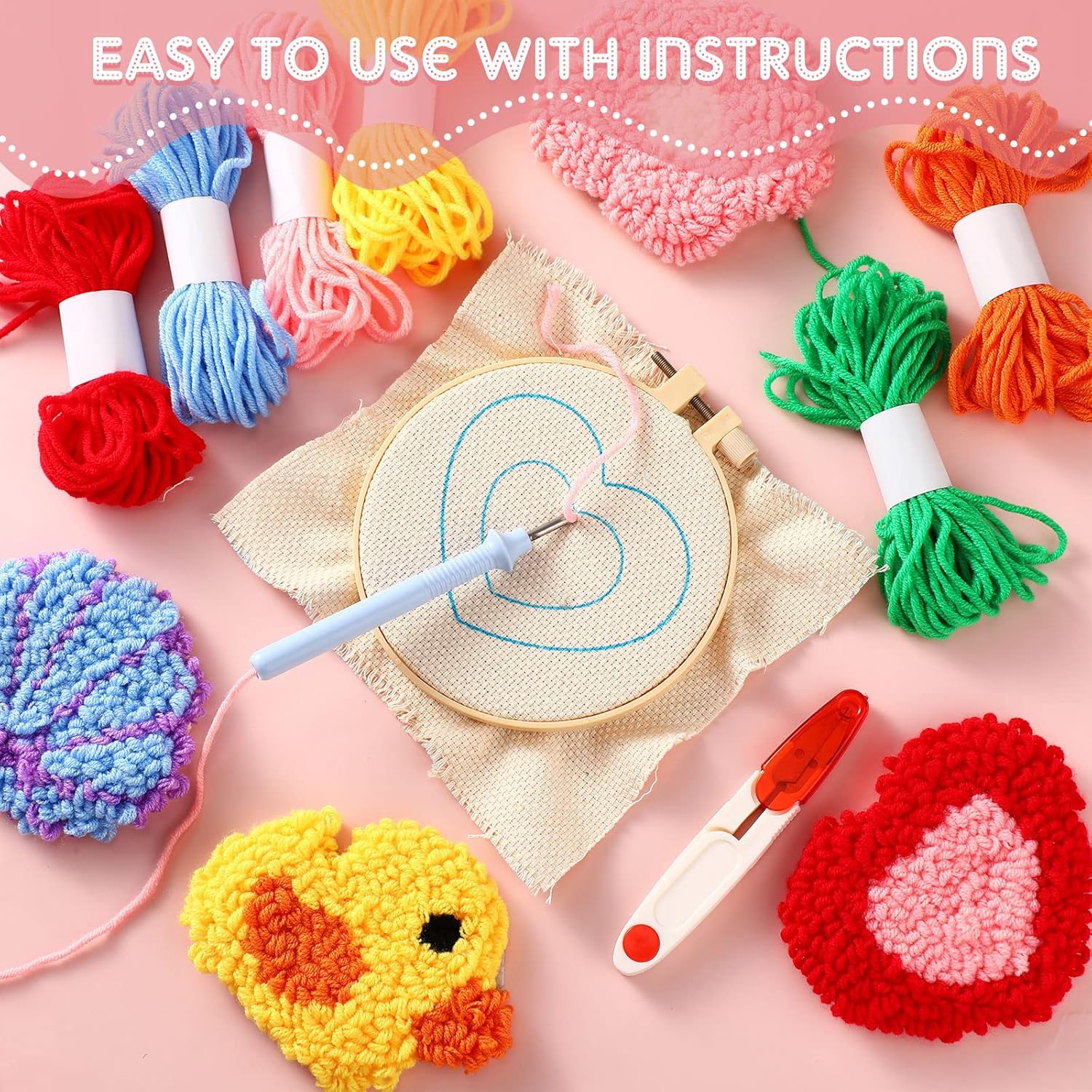 SDOYUNO 6pcs Punch Needle Coas - Art Craft Yarn review and price