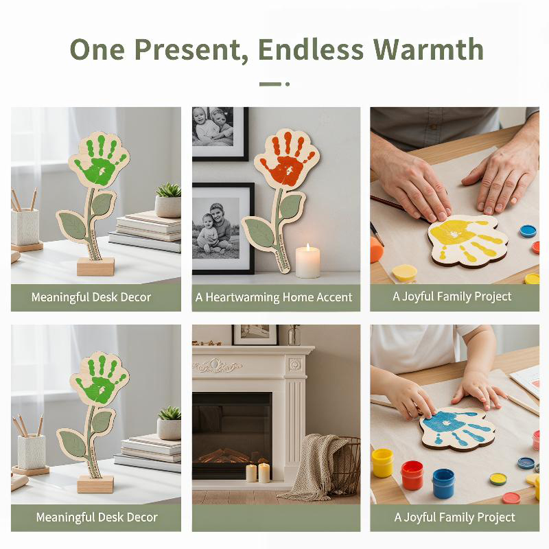 Blank Handprint Wood Flower Pl - Art And Craft For Nursery review and price