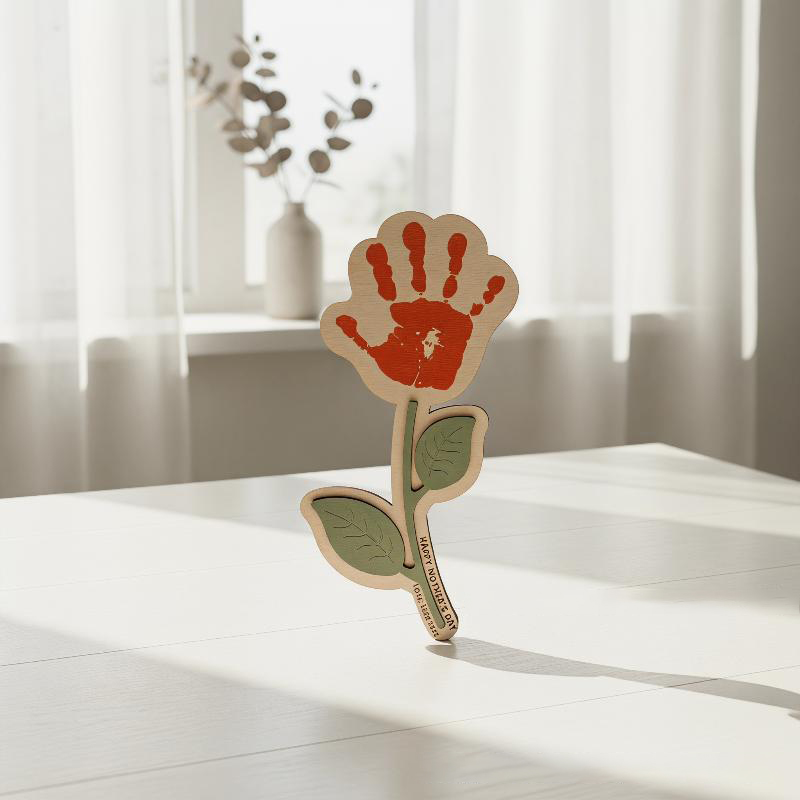 Blank Handprint Wood Flower Pl - Art And Craft For Nursery review and price